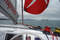 From the helm under spinnaker