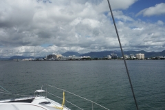 Approaching Cairns Marina and City