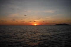 We saw the sun coming up as we left Whitsundays